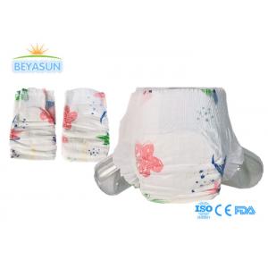 China Color Print Disposable Baby Diapers Cotton Material supplier