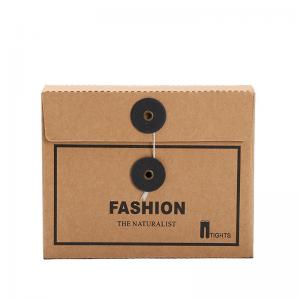 China Envelope Design Kraft Cardboard Paper Box For Unerwear T Shirt  Socks supplier