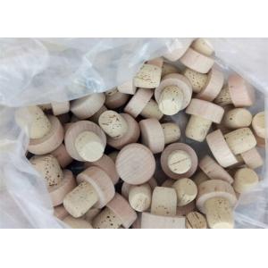China Customized Small Wooden Vial Cork Non Spill Type For Glass Bottle Vials supplier