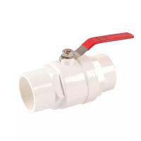China 1/2" To 4" One Way Water Valve Plastic PVC Body Three Piece Ball Valve for sale
