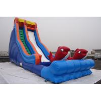 China Single Lane Fish Decorated Blow Up Water Slide PVC Swimming Pool for Sale on sale