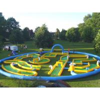 China Popular Crazy Inflatable Sports Games , Inflatable Golf Race Field For Event on sale