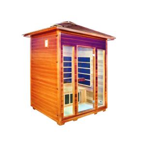 China Carbon Panel Infrared Outdoor Sauna Room for 3 Person supplier