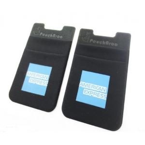 Fashion Black Kangaroo Mobile Phone Pouch Card Holder, Debossed Logo,For American Express