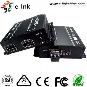 Intensité de la couleur mordue d'émetteur optique et de récepteur 1080P 24 de fibre de la souris HDMI de clavier de KVM USB
