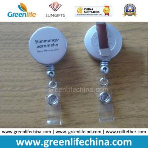 High Quality Customized Plastic Shell Silver Colored ID Badge Holder