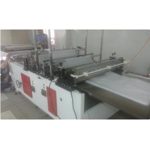 Heat sealing polythene bag making machine , automatic bag making machine