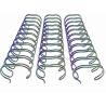 Electroplated Metal Double Wire Loop For Binding Notebook