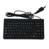 Small black medical silicone keyboard without keypad and mouse combo for