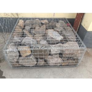China Gabion 10 Gauge Welded Wire Mesh 2 X 2 Rectangle Hole PVC Coated supplier