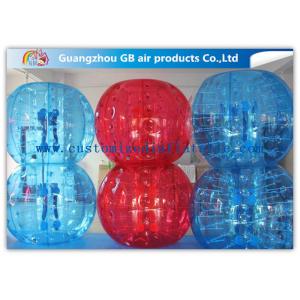 China Red And Blue Inflatable Human Bumper Ball Bubble Football Suits LOGO Acceptable supplier