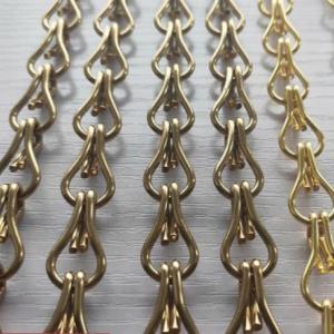 Aluminum Chain Link Curtains Used For Decorative Chain Fly Screen