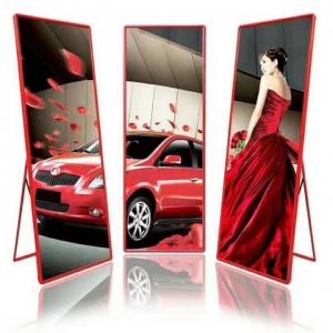 Full Color HD LED Poster Display / Free Standing Poster Display For Indoor Application