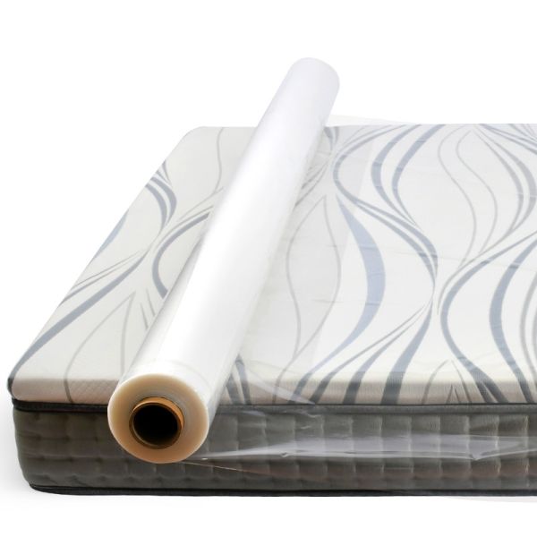 China Rolo de filme transparente claro do PE que empacota o delicado liso 100kg para o envolvimento do colchão supplier