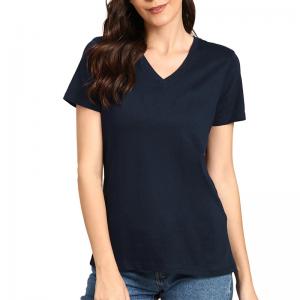 Wholesale 100% Cotton Customized Logo Printed Blank t shirts Plain Women T Shirt