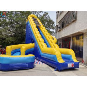 China 工場用 膨張式 巨大 スライド 膨張式 ダブル ウォーター スライド 曲がりくねった スライド 大人 wholesale