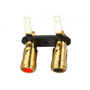 Dual Gold Plated Binding Post Terminal Red And Black For Speaker Box