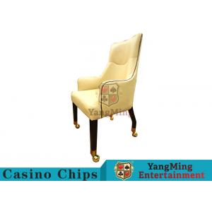 China Good Elasticity Blackjack Casino Gaming Chairs Easy To Move With Carpet Pulley supplier