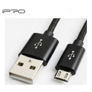 IPRO Sturdy Fabric Nylon Braid Micro USB Charging Cable Data Sync Cable 1m