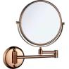 China Illuminated Folding Bathroom Mirror with 3 Times Magnification and Retractable Design wholesale