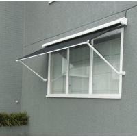 China Drop Arm Remote Retractable Window Awnings  Polyester Acrylic Fabric on sale