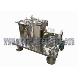 China Flat Type Hemp Oil Ethanol Extraction Machine , Centrifuge Machine With Filter Bag supplier