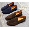 China Custom Mens Leather Dress Shoes Goodyear Shoe 100% Handmade Genuine Leather Loafers wholesale