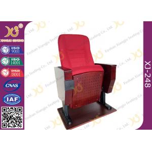 China Back Rest Table Auditorium Theater Seating With Folding Cup Holder On Legs supplier