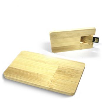 wooden credit card usb memory disk