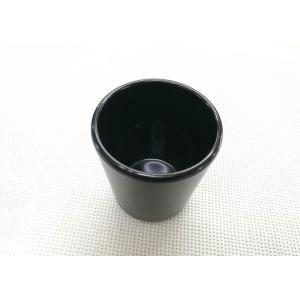 China Black Color Tea Cup Imitation Porcelain Dinnerware Sets Dia7.6cm H9.2cm  Weight 168g supplier