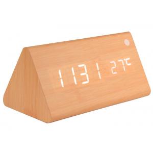 New wooden LED Alarm Clock,despertador Temperature Sounds Control LED display,electronic desktop Digital table clock