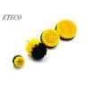 Cordless Home Power Scrubber Brush Set For Bathroom 3.5 Inch Yellow Cone