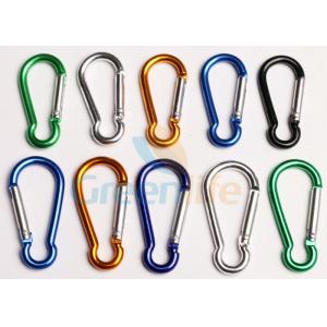 China Safety Lanyard Accessories Aluminum Locking Carabiner Easy Open Eco - Friendly supplier