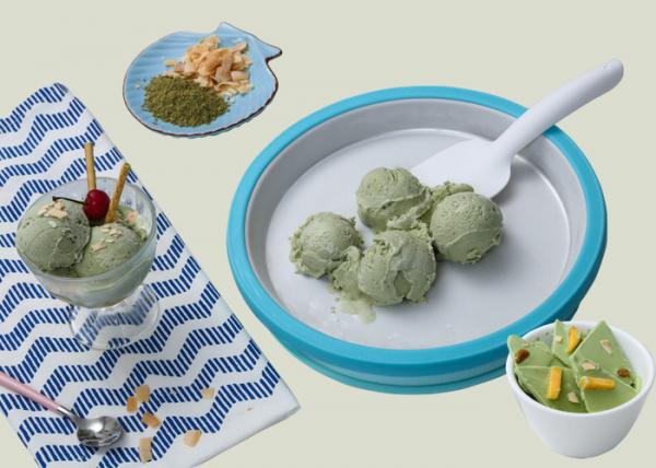 German LFGB Household Ice Cream Maker Manual Ice Cream Roll Pan For Kids