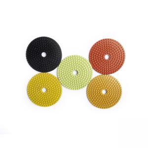 4 Inch Resin Diamond Powder Concretet Diamond Wet Polishing Pad For Quartz