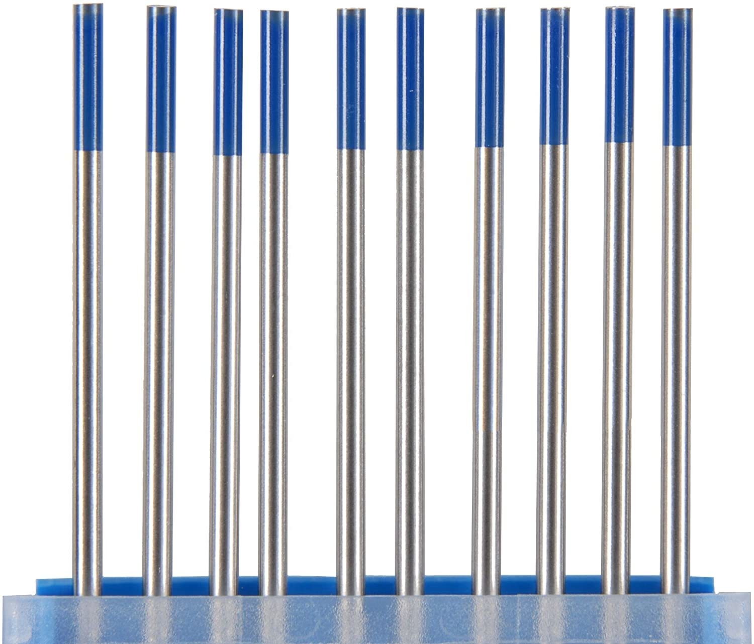 China Bleu 2% Lanthanated TIG 1/16'' 3/32' 1/8' x 7' 10 Pack WL20 électrodes de tungstène finition au sol pour le soudage TIG supplier
