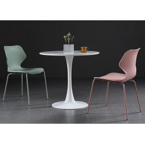 Polypropylene Pink Green Plastic Dining Chair Dustproof