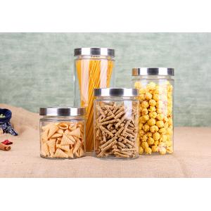 Cylinder Glass Storage Jars Noodle Storage Dry Food Glass Jars Kitchenware Set