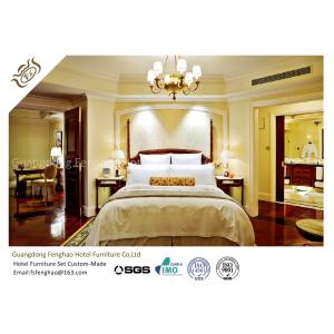 China Contemporary Mahogany Panel 5 Star Hotel Bedroom Furniture High Scratch Resistant supplier