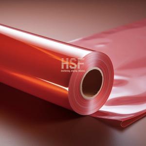 Opaque Red 80uM PE High Density Film Halogen Free Used To Make Labels