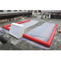 China Red Air Sealed Big Inflatable Football Field , Inflatable Soccer Court on sale