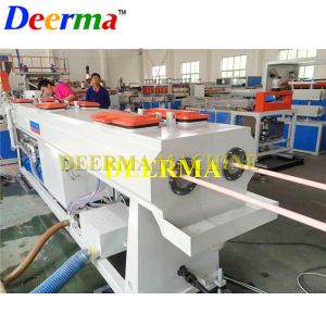China High Capacity 16-63mm PVC Double Pipe Extrusion Machine Line with SJZ65/132 Extruder 180kg/h 250kg/h wholesale