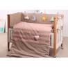 Moon / Stars Baby Crib Bedding Sets 5 Pcs Bed Reducer Size Customized