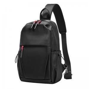 Fashionable Mens Tactical Shoulder Bags Mens Black Sling Bag Multi Compartment