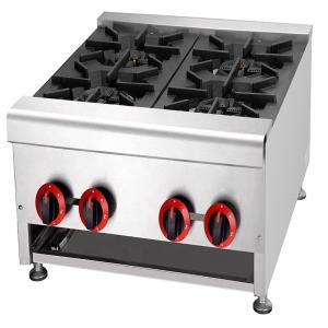 30kW Industrial Table Type Gas Cooker Stove with 4 Burner LPG2800Pa