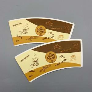 China Printed Die Cut Paper Cup Blank Food Grade Flexo Printing supplier
