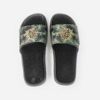China 46EU Adjustable Strap Slides , Wear Resistant Open Toe Velcro Sandals on sale