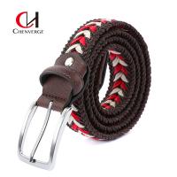China Wax Rope Braided Men'S Belt Perforation Free Breathable Casual Denim Belt on sale