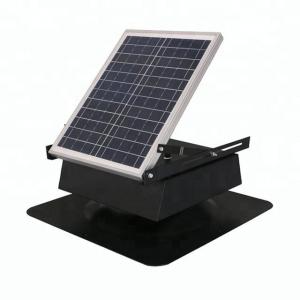 China 20w Small Solar Powered Vent Fan Fresh Air Auto Cool For Keep Houses Dry supplier