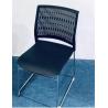 Plastic chair 12mm thick steel office furniture stackable office modern chair